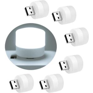 MCBOSON Six plug-in USB night lights, mini LED bulbs for bedroom, bathroom, hallway, kitchen (white) MCBOSON Six plug-in USB night lights, mini LED bulbs for bedroom, bathroom, hallway, kitchen (white)