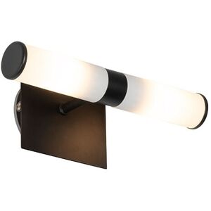 QAZQA Smart Bathroom Wall Lamp Black IP44 2-Light incl. 2 Wifi G9 - Bath QAZQA Smart Bathroom Wall Lamp Black IP44 2-Light incl. 2 Wifi G9 - Bath