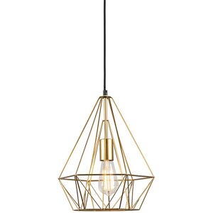 Qazqa - Smart Industrial Pendant Light Gold Incl. Wifi ST64 - Carcass Qazqa - Smart Industrial Pendant Light Gold Incl. Wifi ST64 - Carcass