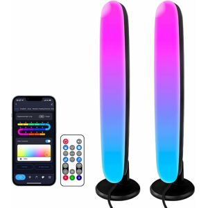 HÉLOISE Smart led Lamp, rgbic Desk Lamp with diy Segment Adjustment, Smart Gaming Flow Light Bar Mood Lamp for pc, tv, Games, Bedroom Decoration HÉLOISE Smart led Lamp, rgbic Desk Lamp with diy Segment Adjustment, Smart Gaming Flow Light Bar Mood Lamp for pc, tv, Games, Bedroom Decoration