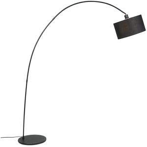 Qazqa Modern Black Arc Floor Lamp WiFi E27 - 174cm Qazqa Modern Black Arc Floor Lamp WiFi E27 - 174cm