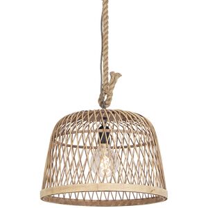 Qazqa - Smart Country Style Pendant Light Rattan Incl. Wifi G125 Light Source - Calamus Qazqa - Smart Country Style Pendant Light Rattan Incl. Wifi G125 Light Source - Calamus