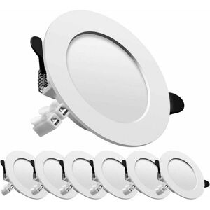 Trimec - Spot encastrable mur et plafond led spot encastré, extra plat, encastré lampe plafonnier plat rond,9W 675lumen equivalent 70W incandescence, Trimec - Spot encastrable mur et plafond led spot encastré, extra plat, encastré lampe plafonnier plat rond,9W 675lumen equivalent 70W incandescence,