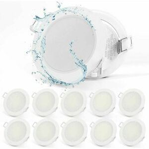 TRIMEC Spot encastrable mur et plafond Spot led Encastrable Extra Plat 220V, 10x 5W Plafonnier Encastré IP65 400LM 4000K Blanc Neutre, Spot Encastré TRIMEC Spot encastrable mur et plafond Spot led Encastrable Extra Plat 220V, 10x 5W Plafonnier Encastré IP65 400LM 4000K Blanc Neutre, Spot Encastré