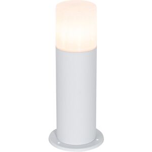 QAZQA Standing outdoor lamp white with opal shade 30 cm IP44 - Odense QAZQA Standing outdoor lamp white with opal shade 30 cm IP44 - Odense