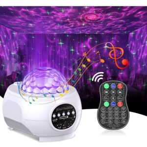 MEMKEY Starry Sky Projector with LED Nebula, 3-in-1 Musical and Luminous Kids Night Light with Built-in Bluetooth Speaker and Remote Control, White MEMKEY Starry Sky Projector with LED Nebula, 3-in-1 Musical and Luminous Kids Night Light with Built-in Bluetooth Speaker and Remote Control, White