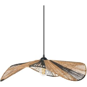 Beliani - Stylish Jute Pendant Lamp Woven Boho Style Open Bulb Handmade Living Room Dining Room Lighting Natural Cibuco Beliani - Stylish Jute Pendant Lamp Woven Boho Style Open Bulb Handmade Living Room Dining Room Lighting Natural Cibuco
