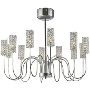 DIYAS Inspired Clearance - Martina Pendant 12 Light G4 Polished Chrome/Crystal, not led/cfl Compatible DIYAS Inspired Clearance - Martina Pendant 12 Light G4 Polished Chrome/Crystal, not led/cfl Compatible