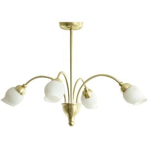 Diyas - Inspired Clearance - Rimini Pendant 4 Light G9 Satin Brass Diyas - Inspired Clearance - Rimini Pendant 4 Light G9 Satin Brass