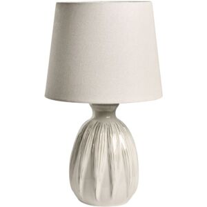 BELIANI Table Lamp AGUAN Ceramic Light Beige BELIANI Table Lamp AGUAN Ceramic Light Beige