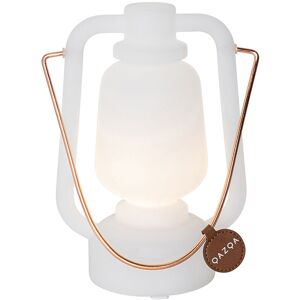 QAZQA Table Lamp Rechargeable 22 cm IP44 White - Storm Mini QAZQA Table Lamp Rechargeable 22 cm IP44 White - Storm Mini