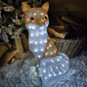 SNOWTIME 54cm The Snowman & Snowdog 2018 Acrylic Fox Christmas Decoration with 100 Ice White LEDs SNOWTIME 54cm The Snowman & Snowdog 2018 Acrylic Fox Christmas Decoration with 100 Ice White LEDs