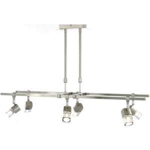 Inspired Lighting Ticino Rectangular Telescopic Pendant 6 Light G9 Satin Chrome - Pendant Light Inspired Lighting Ticino Rectangular Telescopic Pendant 6 Light G9 Satin Chrome - Pendant Light