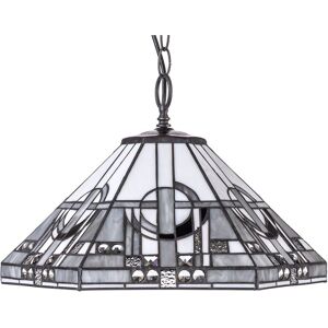 Litecraft - Tiffany by Tiff Ceiling Pendant 3 Light With Art Deco Shade - Brass Litecraft - Tiffany by Tiff Ceiling Pendant 3 Light With Art Deco Shade - Brass