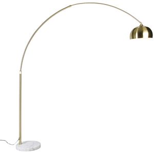 QAZQA Brass Arc Lamp with White Marble Base - XXL QAZQA Brass Arc Lamp with White Marble Base - XXL