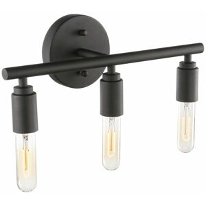 DEWDAT Vintage Black Bathroom Mirror Light with 3 Lights, Industrial Style Bathroom Mirror Light, E27 Metal Bathroom Mirror Light, Retro 40CM Wall Lamp, DEWDAT Vintage Black Bathroom Mirror Light with 3 Lights, Industrial Style Bathroom Mirror Light, E27 Metal Bathroom Mirror Light, Retro 40CM Wall Lamp,