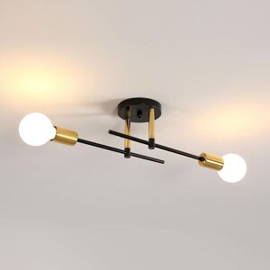 GOECO E27 2-light Vintage Industrial Ceiling Lamp - Ceiling Light GOECO E27 2-light Vintage Industrial Ceiling Lamp - Ceiling Light