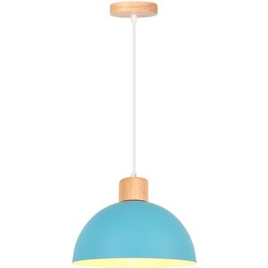 NORCKS Vintage Metal Ceiling Light Blue Modern Indoor Pendant Light Simple Pendant Lights E27 For Bedroom Bar Kitchen NORCKS Vintage Metal Ceiling Light Blue Modern Indoor Pendant Light Simple Pendant Lights E27 For Bedroom Bar Kitchen