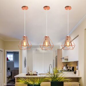 Hanging Metal Pendant Light Rose Gold - Pendant Light for Bedroom & Living Room Hanging Metal Pendant Light Rose Gold - Pendant Light for Bedroom & Living Room
