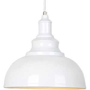 Norcks - Vintage Retro Chandelier E27 Pendant Light Industrial Style Pendant Lights Metal Shade For Bar Barn Cafe White Norcks - Vintage Retro Chandelier E27 Pendant Light Industrial Style Pendant Lights Metal Shade For Bar Barn Cafe White