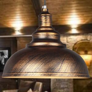Stoex - Vintage Retro Chandelier E27 Socket Pendant Light Industrial Style Pendant Lights Metal Shade For Bar Barn Cafe Loft Rust Stoex - Vintage Retro Chandelier E27 Socket Pendant Light Industrial Style Pendant Lights Metal Shade For Bar Barn Cafe Loft Rust