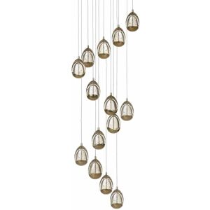 LITECRAFT Visconte Bulla Ceiling Pendant Cluster 14 Light led Fitting - Gold - Gold LITECRAFT Visconte Bulla Ceiling Pendant Cluster 14 Light led Fitting - Gold - Gold