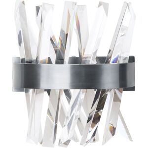 Litecraft - Visconte Flusso Wall Light 16 Watt Integrated led Fitting - Satin Nickel - Satin Nickel Litecraft - Visconte Flusso Wall Light 16 Watt Integrated led Fitting - Satin Nickel - Satin Nickel