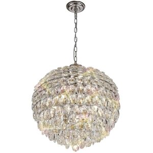 Visconte Maine Ceiling Pendant Crystal 9 Light - Polished Chrome Litecraft Chrome Visconte Maine Ceiling Pendant Crystal 9 Light - Polished Chrome Litecraft Chrome