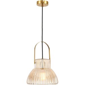 Litecraft - Visconte Sala Ceiling Pendant 1 Light With Champagne Tinted Glass Shade - Brass Litecraft - Visconte Sala Ceiling Pendant 1 Light With Champagne Tinted Glass Shade - Brass