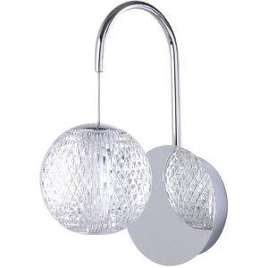 Litecraft - Visconte Tutti Wall Light With Cut Glass Ball Shade - Polished Chrome - Chrome Litecraft - Visconte Tutti Wall Light With Cut Glass Ball Shade - Polished Chrome - Chrome