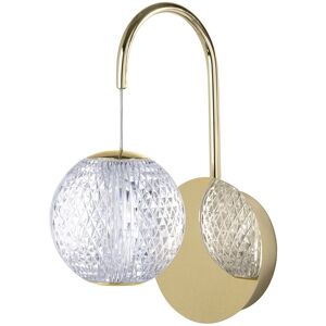 LITECRAFT Visconte Tutti Wall Light With Cut Glass Ball Shade - Polished Gold LITECRAFT Visconte Tutti Wall Light With Cut Glass Ball Shade - Polished Gold
