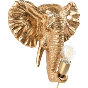 Beliani - Wall Lamp Animal-Themed Bedside Light Bedroom Reading Lamp Gold Elephanti Beliani - Wall Lamp Animal-Themed Bedside Light Bedroom Reading Lamp Gold Elephanti
