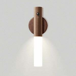 DEWDAT Wall Lamp Indoor Wood Led Night Lights Battery Powered Portable Sconce Wall Lamp Wireless Rechargeable Induction Night Light with Magnet for Stairs DEWDAT Wall Lamp Indoor Wood Led Night Lights Battery Powered Portable Sconce Wall Lamp Wireless Rechargeable Induction Night Light with Magnet for Stairs