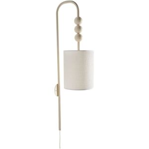 BELIANI Wall Lamp LOKY Metal Beige BELIANI Wall Lamp LOKY Metal Beige