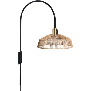 BELIANI Wall Lamp NOSARA Paper Rope Natural BELIANI Wall Lamp NOSARA Paper Rope Natural