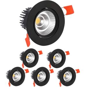 TINOR X led Recessed Spotlights, 5W cob Recessed Ceiling Light, Cool White 6000K, 500LM, ac 220-240V, Ra≥90, Beam Angle 24°, IP44, For Bathroom, Kitchen, TINOR X led Recessed Spotlights, 5W cob Recessed Ceiling Light, Cool White 6000K, 500LM, ac 220-240V, Ra≥90, Beam Angle 24°, IP44, For Bathroom, Kitchen,