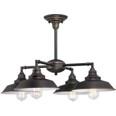 Westinghouse - 4-Light Chandelier Iron Hill Bronze Westinghouse - 4-Light Chandelier Iron Hill Bronze