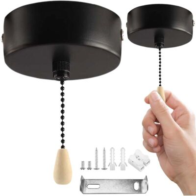 CCYKXA 150cm Pull Chain Switch - Ceiling Pull Chain Switch, Vintage Bathroom Switch, Universal Pull Chain Switches, Ceiling Pendant Light Switch CCYKXA 150cm Pull Chain Switch - Ceiling Pull Chain Switch, Vintage Bathroom Switch, Universal Pull Chain Switches, Ceiling Pendant Light Switch