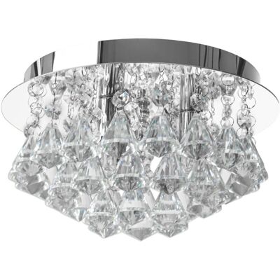 Toolight Chrome Crystal Ceiling Lamp - Ceiling Light Toolight Chrome Crystal Ceiling Lamp - Ceiling Light