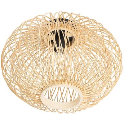 Lindby Solvira Natural Bamboo Round Ceiling Lamp - Ceiling Light Lindby Solvira Natural Bamboo Round Ceiling Lamp - Ceiling Light