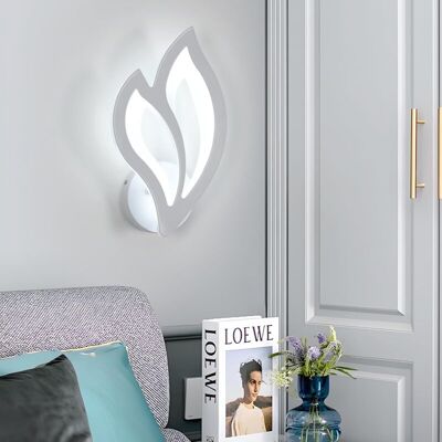 Comely - led Indoor Wall Light, 13W Modern Flower Shape Wall Lamp, White Acrylic Wall Light Fixture for Bedroom Living Room Staircase Bathroom, 6500K Comely - led Indoor Wall Light, 13W Modern Flower Shape Wall Lamp, White Acrylic Wall Light Fixture for Bedroom Living Room Staircase Bathroom, 6500K