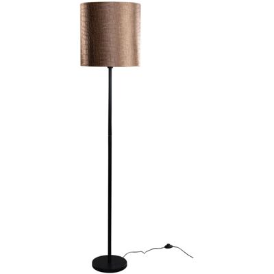 QAZQA Black Classic/Antique Floor Lamp - Crocodile Velvet Effect 40cm QAZQA Black Classic/Antique Floor Lamp - Crocodile Velvet Effect 40cm