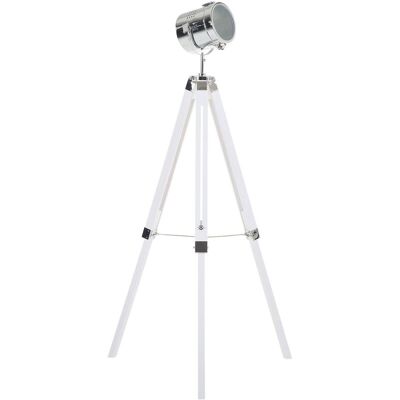 Beliani White Metal ALZETTE Floor Lamp - Modern Industrial Design Beliani White Metal ALZETTE Floor Lamp - Modern Industrial Design