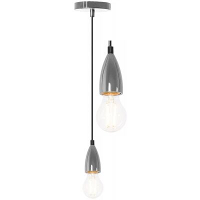 TOOLIGHT - app358 - Chrome metal - E27 - Pendant lamp TOOLIGHT - app358 - Chrome metal - E27 - Pendant lamp