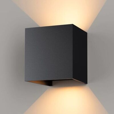 AULEDIO LED wall light 6 W – Modern aluminum – Warm white 3000 K – Glare-free – For indoor use: living room, bedroom, bathroom, kitchen AULEDIO LED wall light 6 W – Modern aluminum – Warm white 3000 K – Glare-free – For indoor use: living room, bedroom, bathroom, kitchen