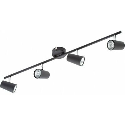 Litecraft Chobham Black 4-light GU10 Ceiling light Litecraft Chobham Black 4-light GU10 Ceiling light