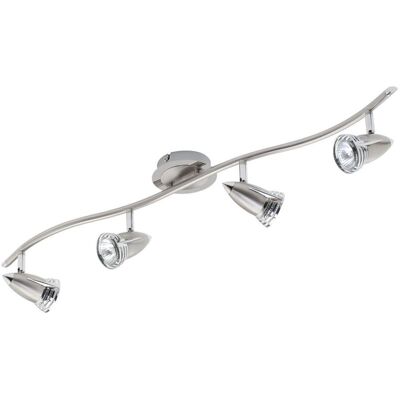 Litecraft Gemini Spotlight Bar Adjustable Ceiling 4 Light - Satin Nickel Litecraft Gemini Spotlight Bar Adjustable Ceiling 4 Light - Satin Nickel
