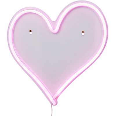 BHS Lighting Glow Heart Neon Wall Light - Pink - Wall Light BHS Lighting Glow Heart Neon Wall Light - Pink - Wall Light