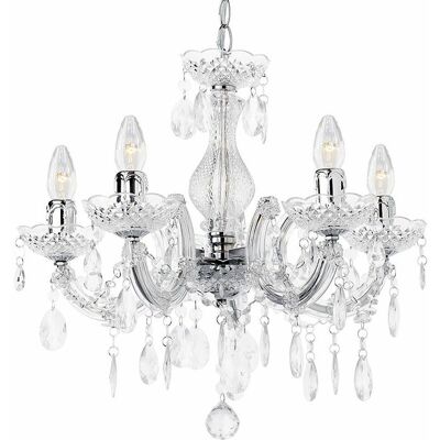 Litecraft - Marie Therese - Chrome - Ceiling Light Litecraft - Marie Therese - Chrome - Ceiling Light