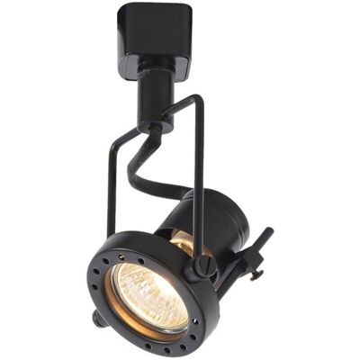 Litecraft - Track Light Greenwich Spotlight Head Adjustable GU10 Fitting - Black Litecraft - Track Light Greenwich Spotlight Head Adjustable GU10 Fitting - Black